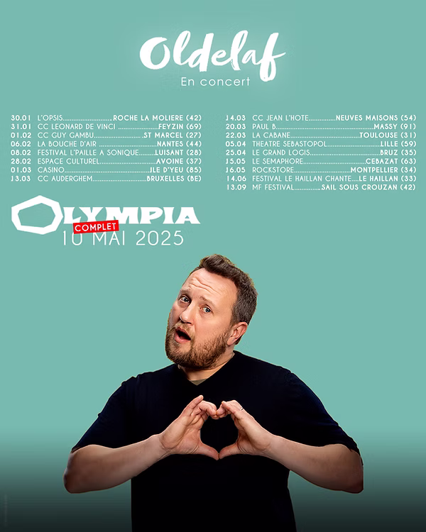 Oldelaf en Tournée