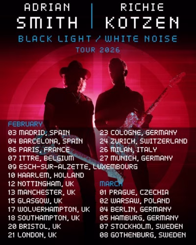 Smith & Kotzen, Black Light / White Noise Tour 2026