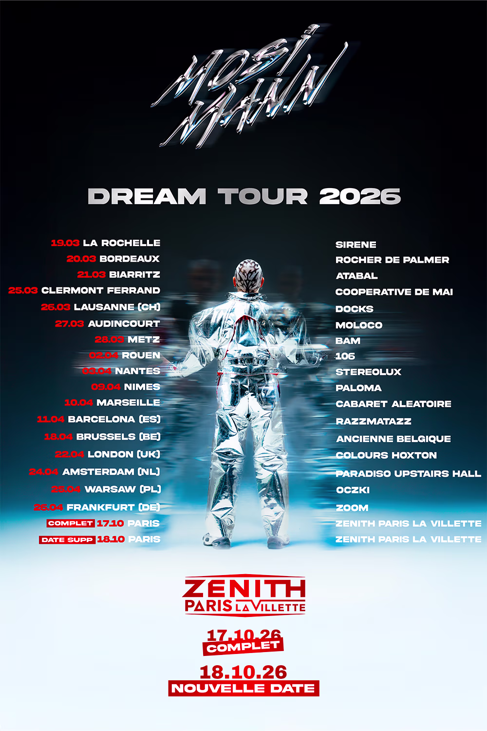 Mosimann, Dream Tour 2026