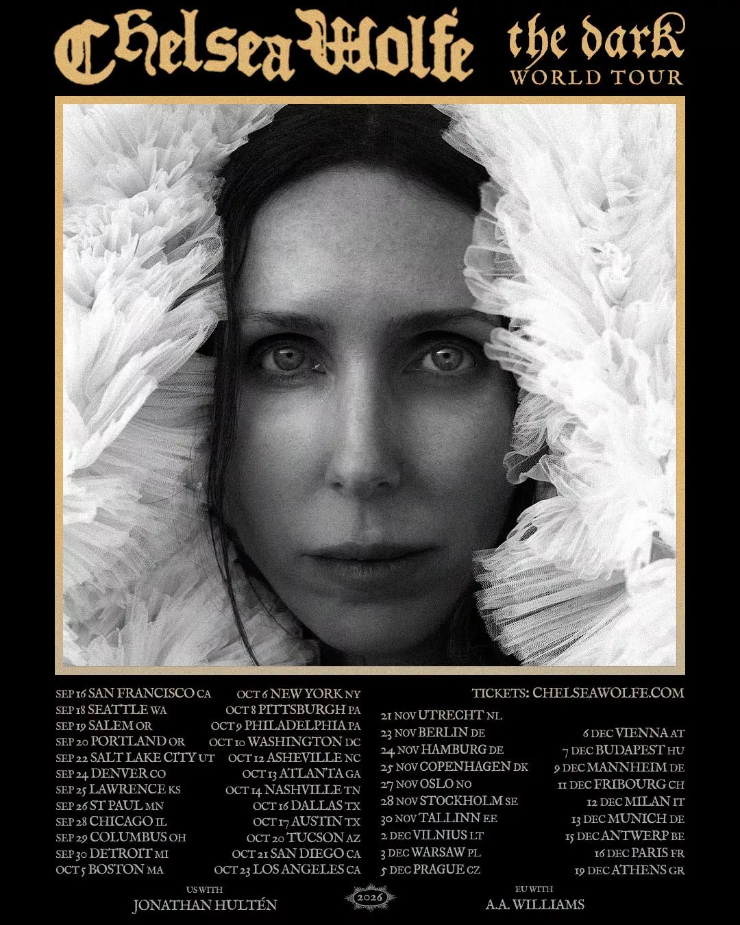 Chelsea Wolfe, THE DARK World Tour