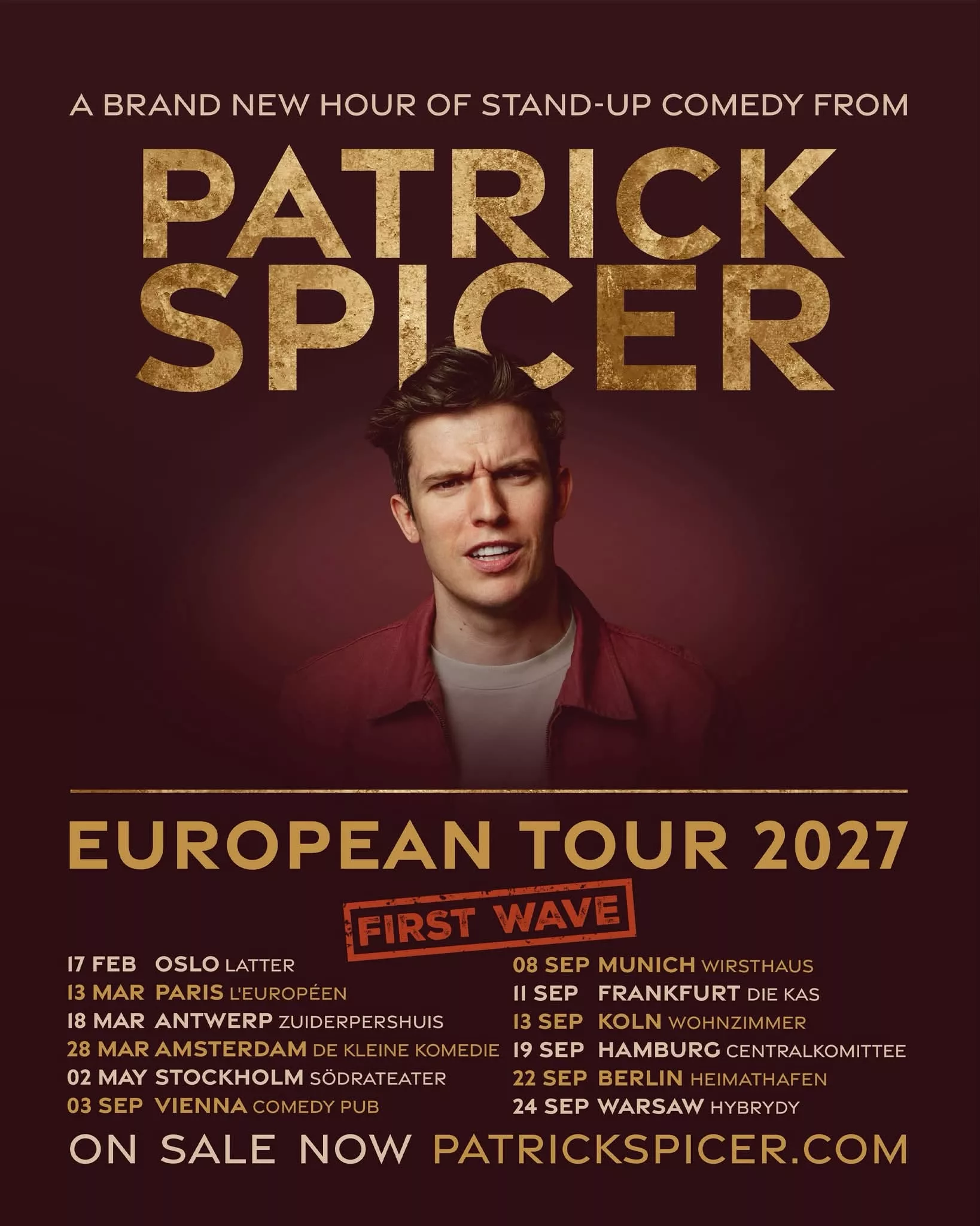 Patrick Spicer, EU Tour 2027