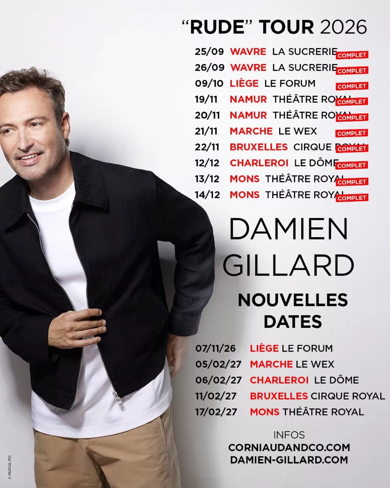 Damien Gillard, Rude Tour 2026