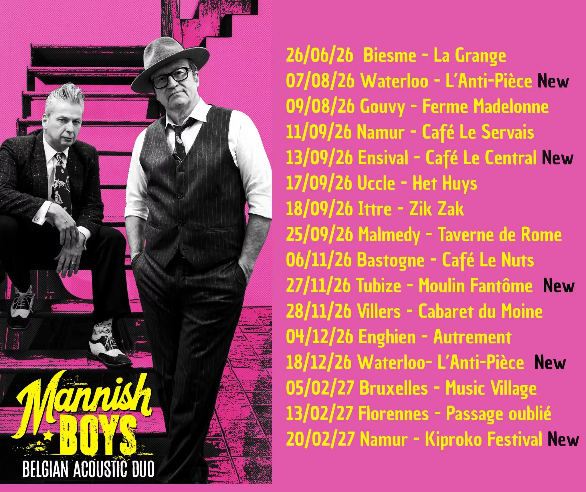 Mannish Boys : Duo Acoustique Rock'n'Roll et Blues