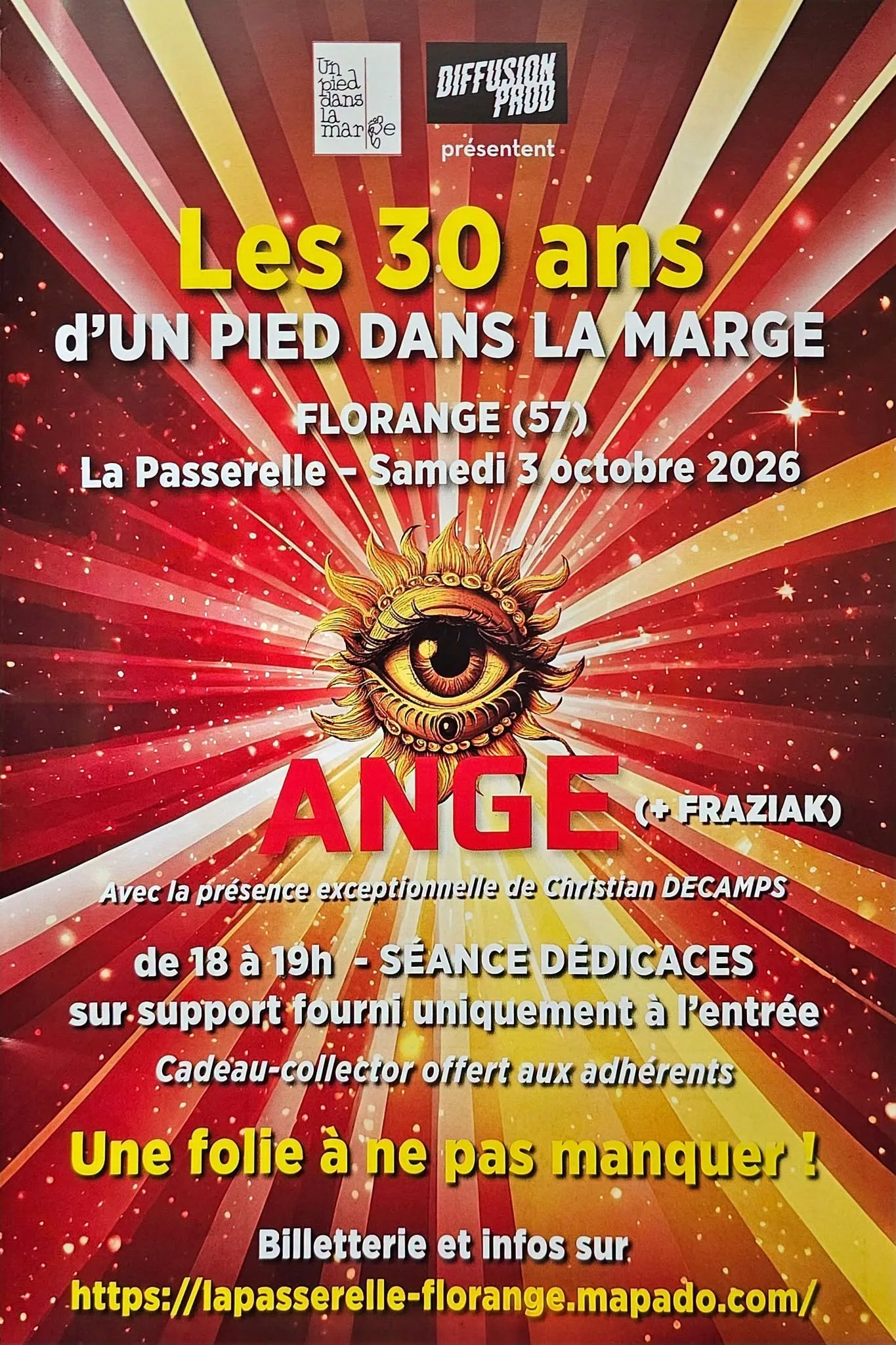 Les 30 ans d'un pied dans la marge