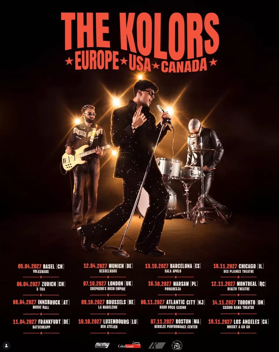 The Kolors, Europe - USA - Canada Tour 2027