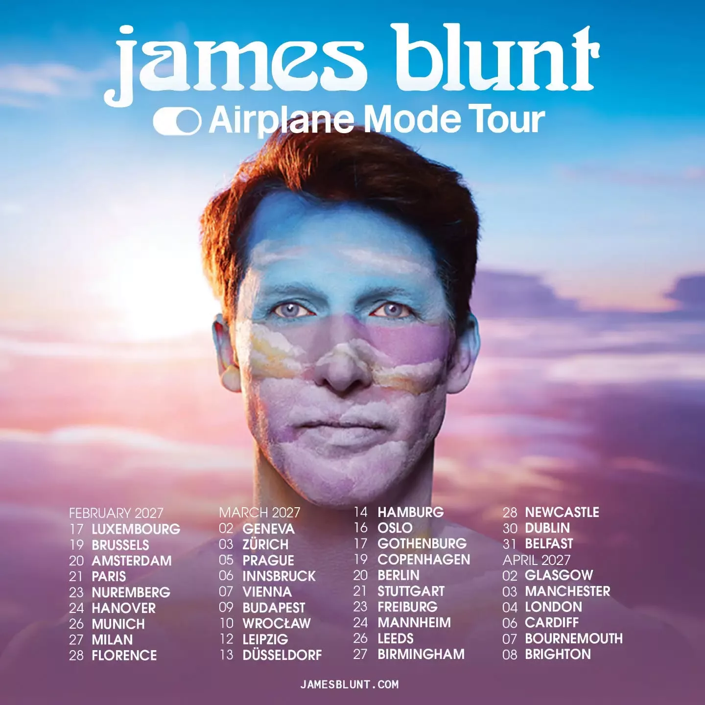 James Blunt, Airplane Mode Tour 2027
