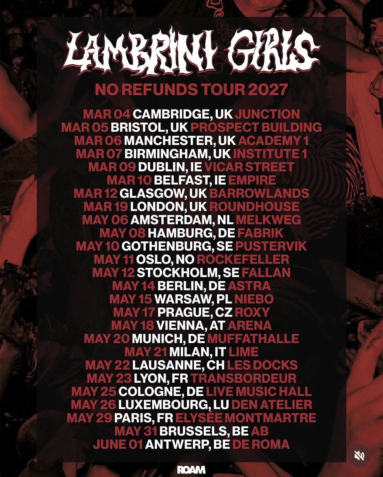 Lambrini Girls, EU Tour 2027