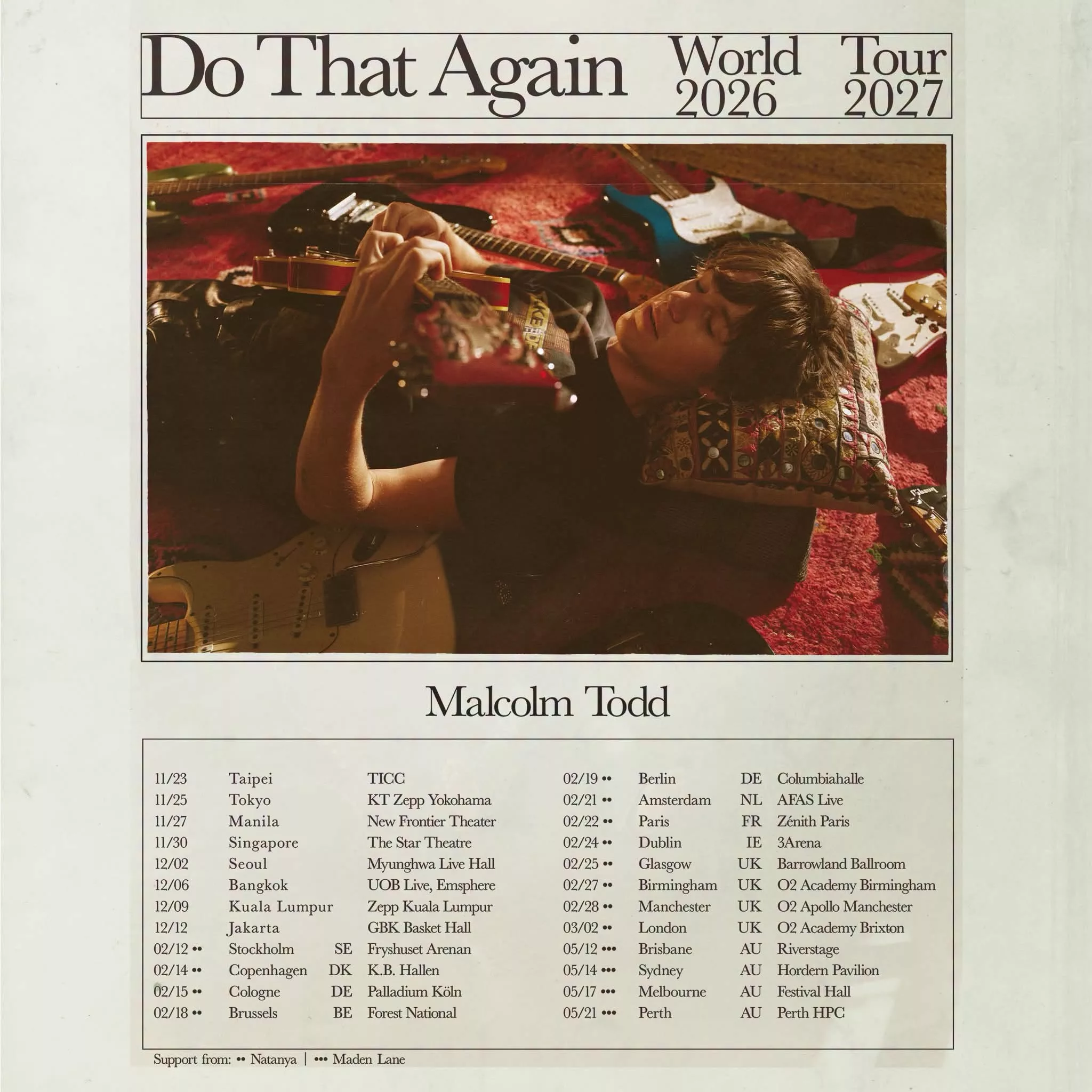 Malcolm Todd, Do That Again Tour