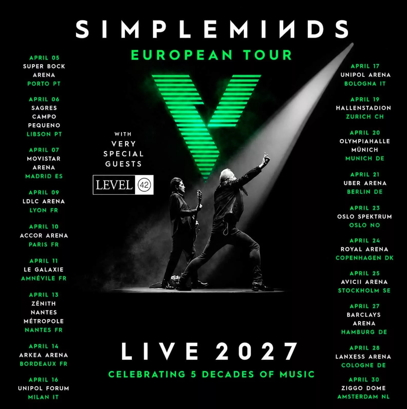Simple Minds, Live 2027 - European Tour