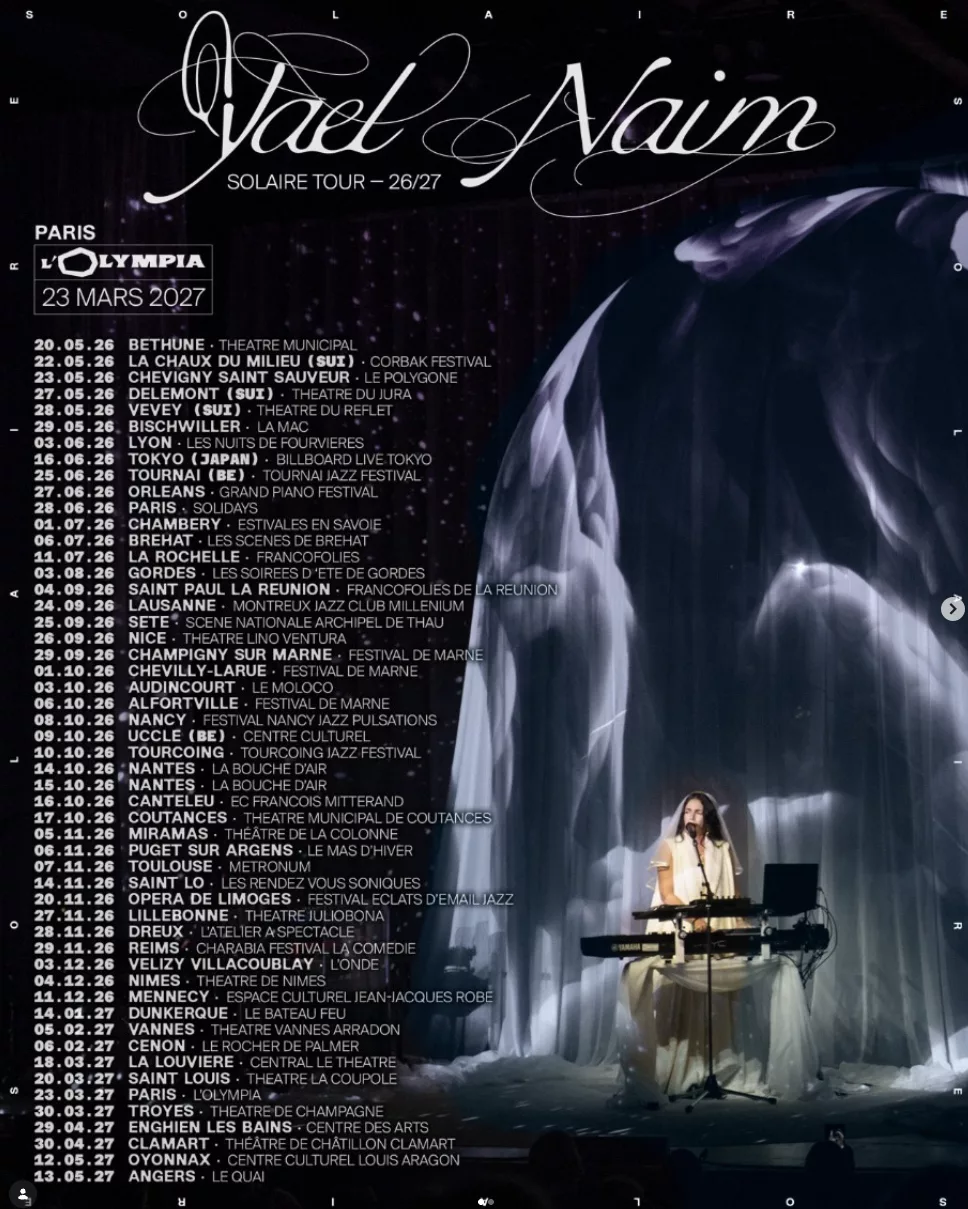 Yael Naim, Solaire Tour 2027
