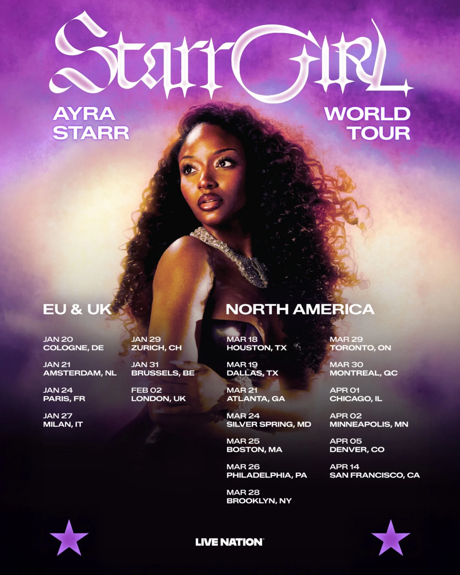 Ayra Starr, Starrgirl World Tour