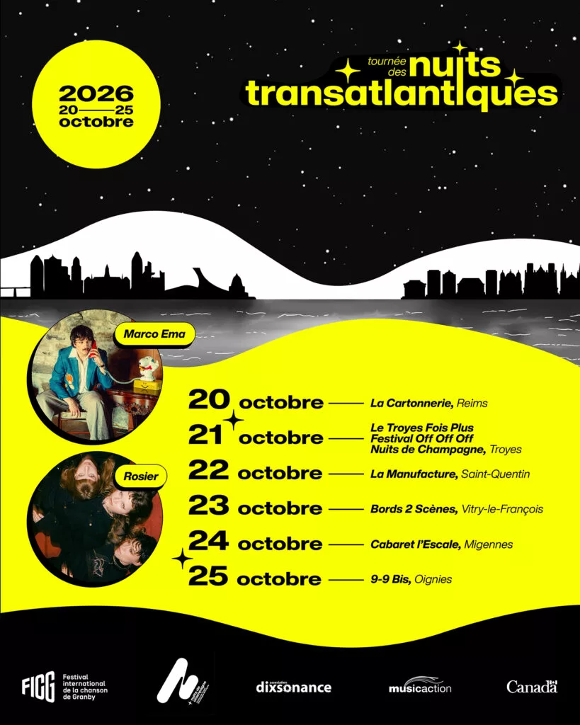 Rosier, la tournée des Nuits Transatlantiques