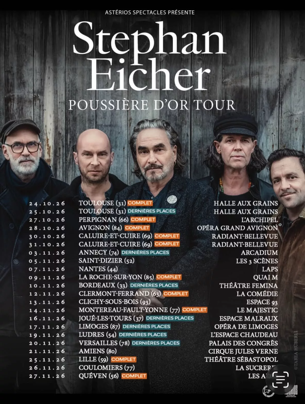 Stephan Eicher, Poussière d'Or Tour