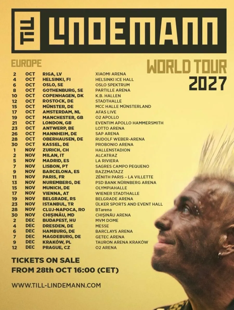 Till Lindemann: World Tour 2027